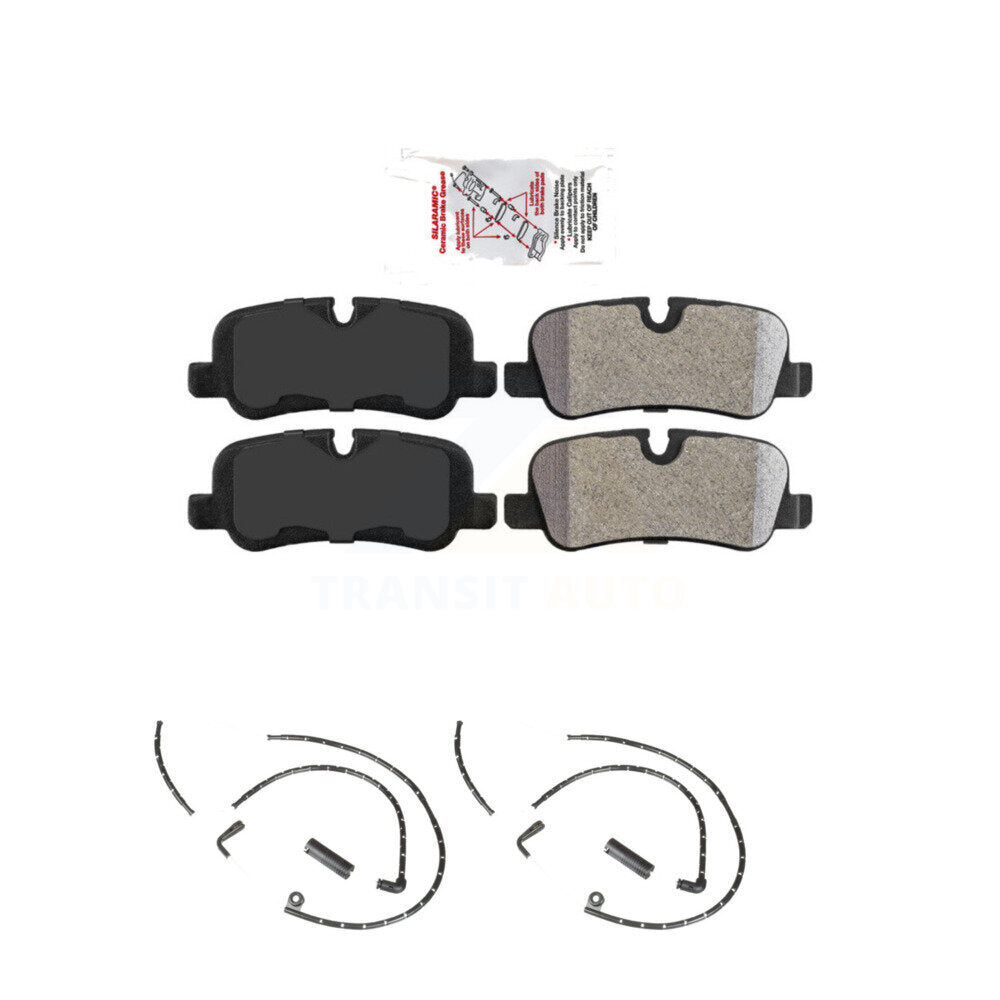 Ceramic Disc Brake Pads And Wear Sensors Rear Kit For Land Rover Range
