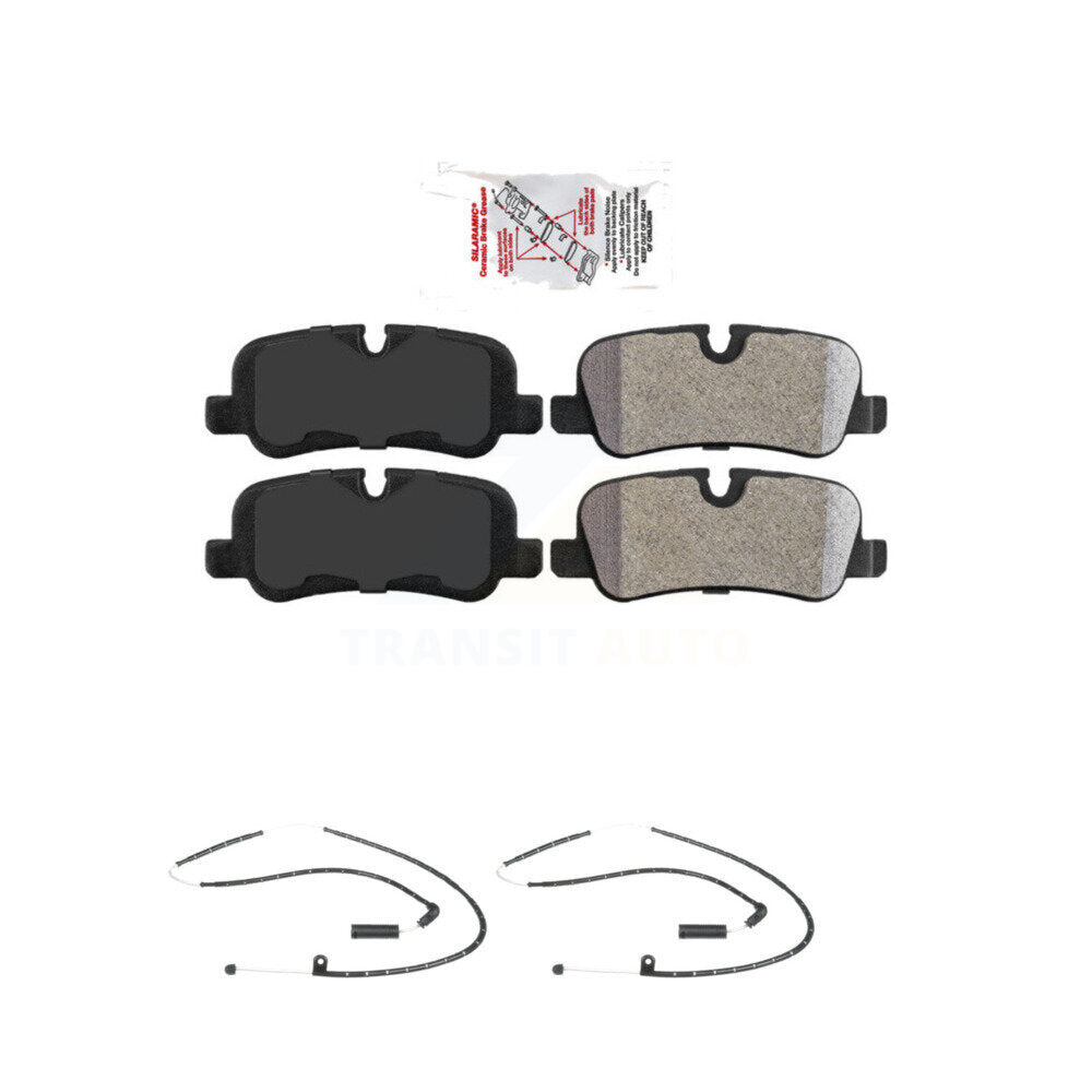 Ceramic Disc Brake Pads And Wear Sensors Rear Kit For Land Rover Range