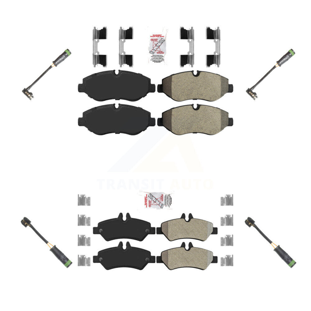 Ceramic Disc Brake Pad Wear Sensor Front Rear Kit For Freightliner Sprinter 2500
