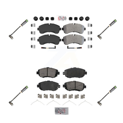 Ceramic Brake Pad And Extra Wear Sensor Front Rear Kit For Freightliner Sprinter