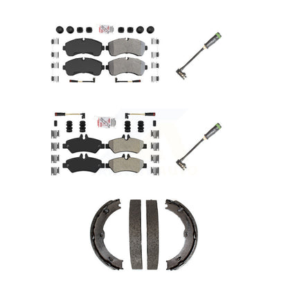 Ceramic Disc Brake Pads And Extra Wear Sensors Front Rear Kit For