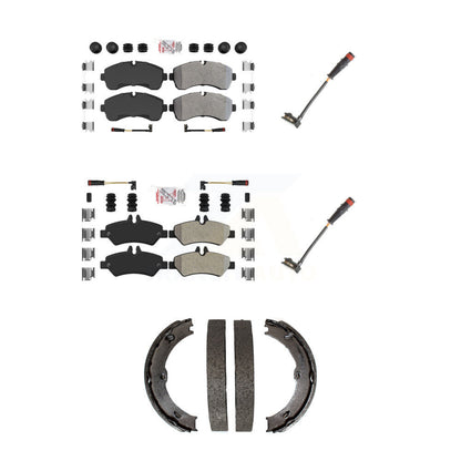 Ceramic Brake Pad Extra Wear Sensor Front Rear Kit (5Pc) For Dodge Sprinter 3500
