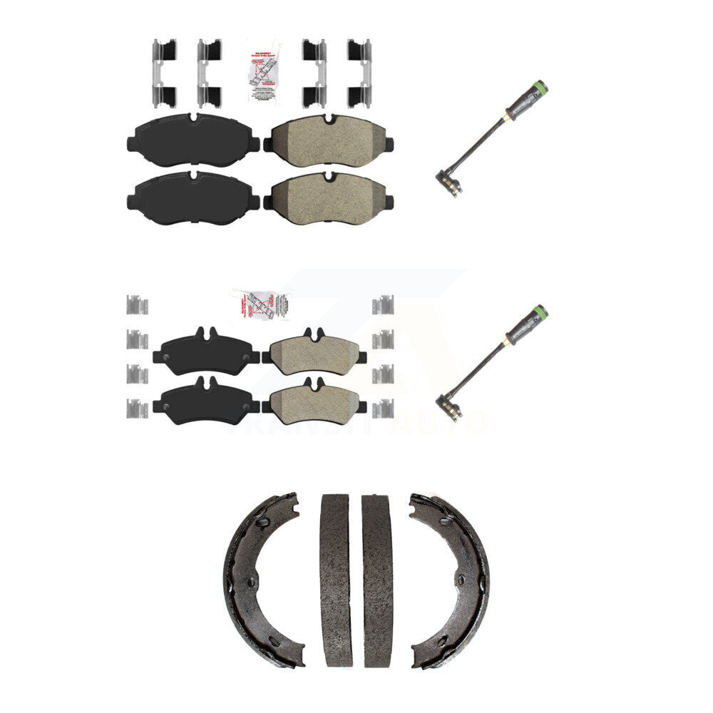 Ceramic Disc Brake Pad Wear Sensor Front Rear Kit For Freightliner Sprinter 2500