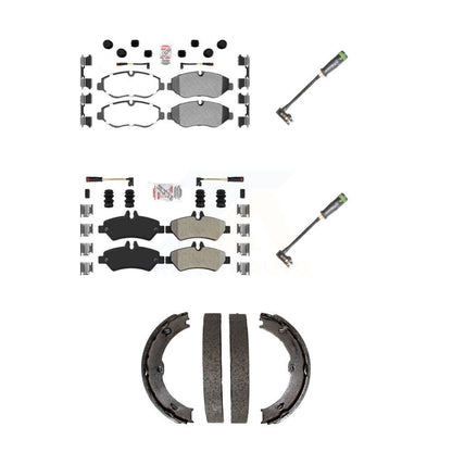 Ceramic Disc Brake Pads And Extra Wear Sensors Front Rear Kit For