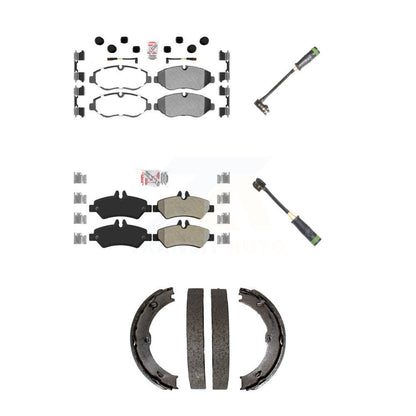 Ceramic Disc Brake Pads And Extra Wear Sensors Front Rear Kit For