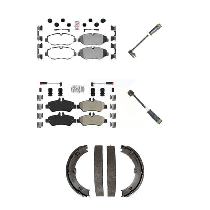 Ceramic Disc Brake Pads And Extra Wear Sensors Front Rear Kit For
