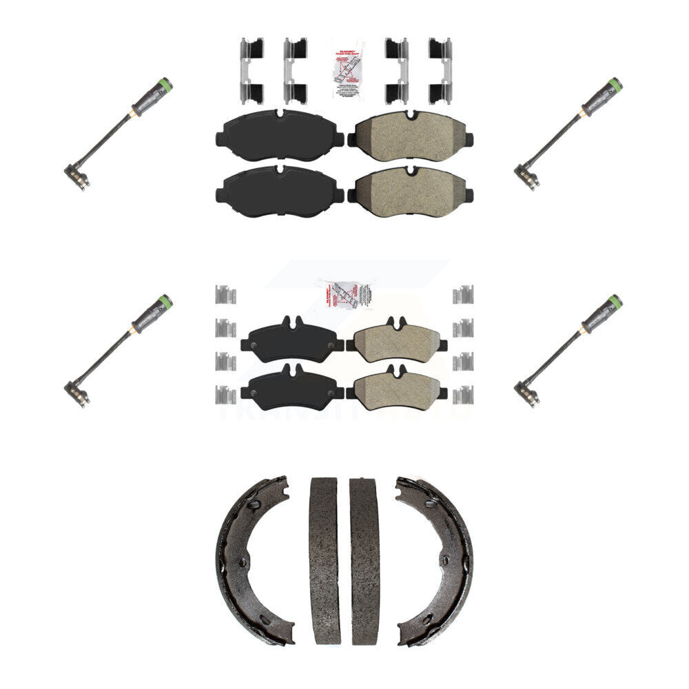 Ceramic Disc Brake Pad Wear Sensor Front Rear Kit For Freightliner Sprinter 2500