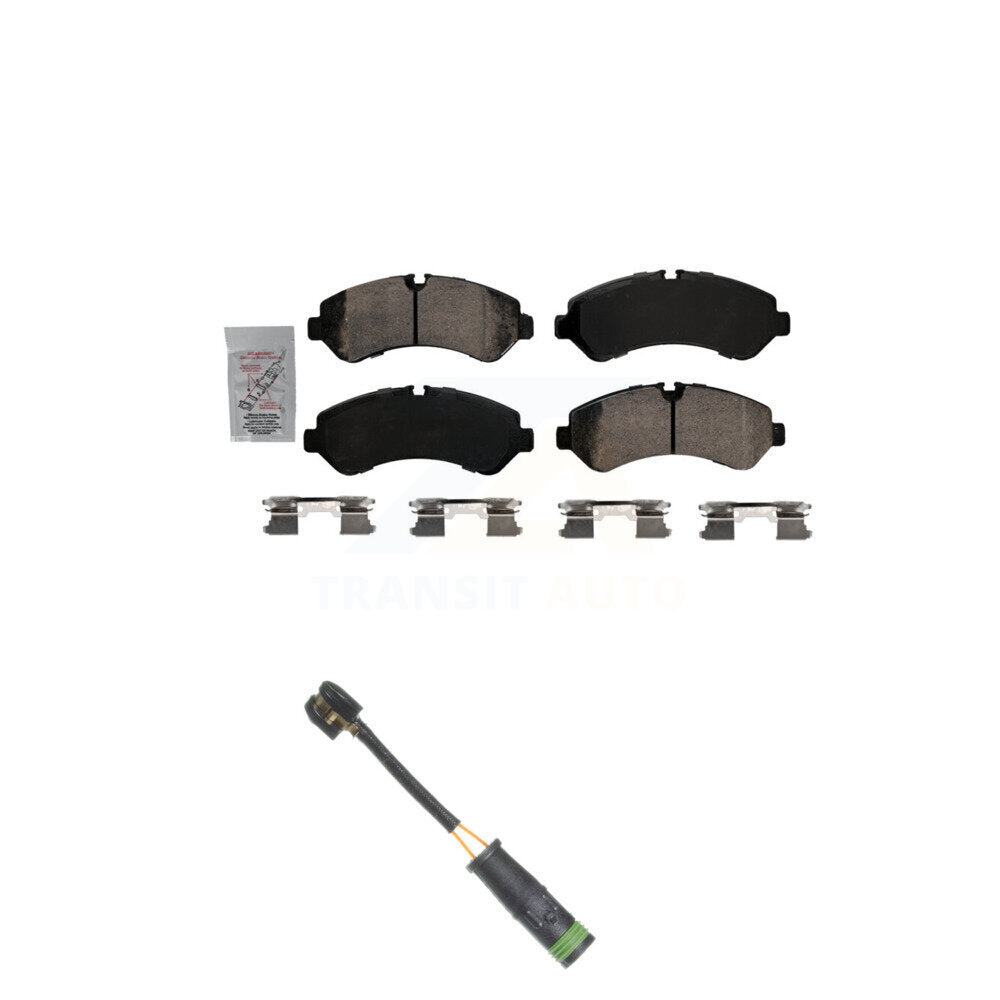 Ceramic Brake Pads & Wear Sensor Rear Kit For Mercedes-Benz Sprinter 4500 3500XD