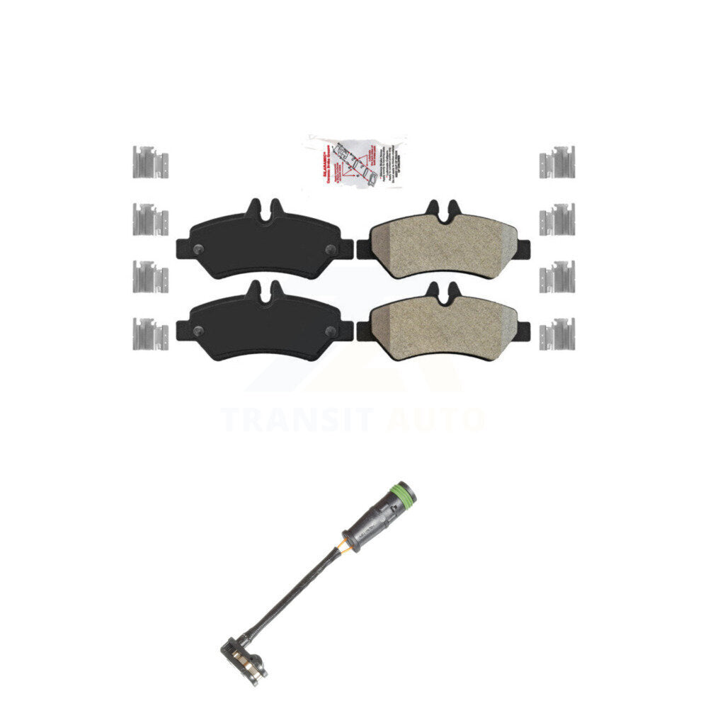 Ceramic Disc Brake Pads Wear Sensor Rear Kit For Freightliner Sprinter 2500 3500