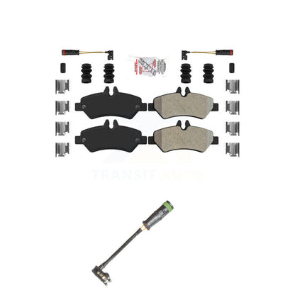 Ceramic Brake Pad Extra Wear Sensor Rear Kit For Freightliner Sprinter 2500 3500