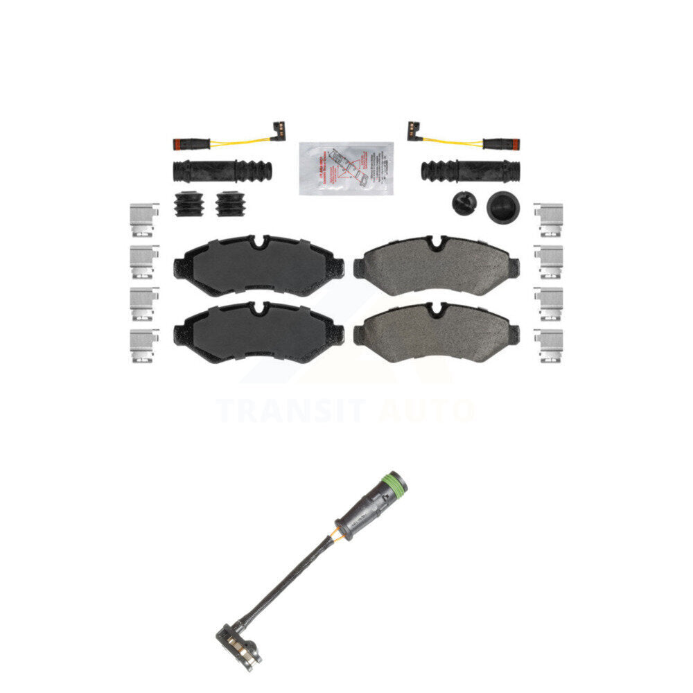 Ceramic Brake Pad Extra Wear Sensor Rear Kit For Freightliner Sprinter 2500 3500
