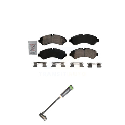 Ceramic Disc Brake Pads And Wear Sensors Rear Kit For Freightliner Sprinter 3500
