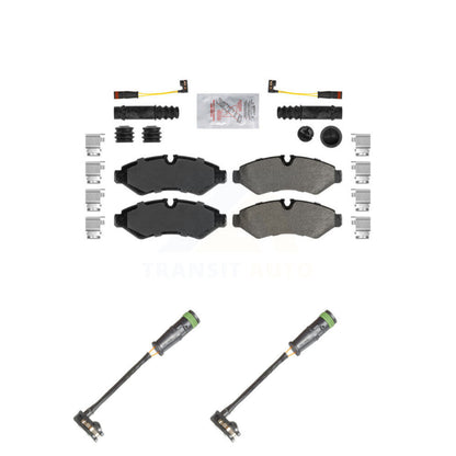 Ceramic Brake Pad Extra Wear Sensor Rear Kit For Freightliner Sprinter 2500 3500