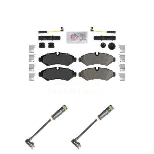Ceramic Brake Pad Extra Wear Sensor Rear Kit For Freightliner Sprinter 2500 3500