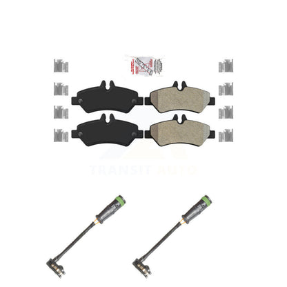 Ceramic Disc Brake Pads Wear Sensor Rear Kit For Freightliner Sprinter 2500 3500