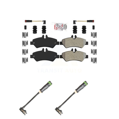Ceramic Brake Pad Extra Wear Sensor Rear Kit For Freightliner Sprinter 2500 3500