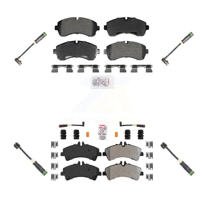 Ceramic Brake Pads & Extra Wear Sensor Front Rear Kit For Mercedes-Benz Sprinter