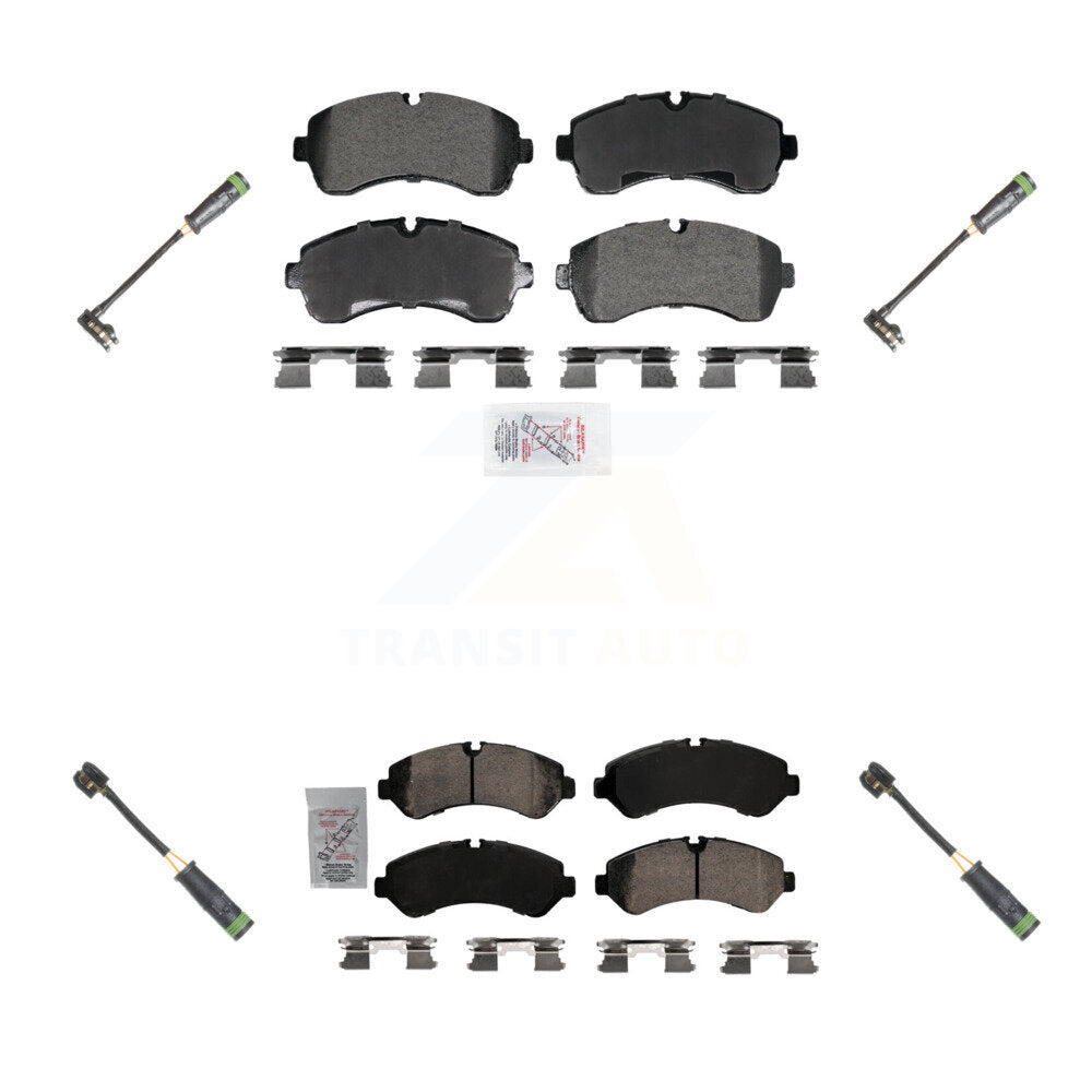 Ceramic Disc Brake Pad Wear Sensor Front Rear Kit For Freightliner Sprinter 4500