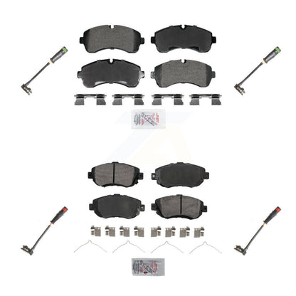 Ceramic Brake Pad And Wear Sensor Front Rear Kit For Mercedes-Benz Sprinter 2500
