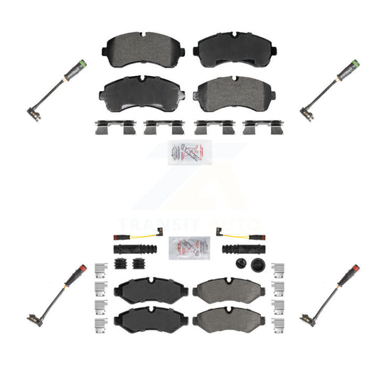 Ceramic Brake Pads & Extra Wear Sensor Front Rear Kit For Mercedes-Benz Sprinter