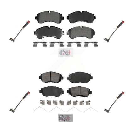 Ceramic Brake Pad And Wear Sensor Front Rear Kit For Mercedes-Benz Sprinter 2500