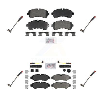 Ceramic Brake Pads & Extra Wear Sensor Front Rear Kit For Mercedes-Benz Sprinter