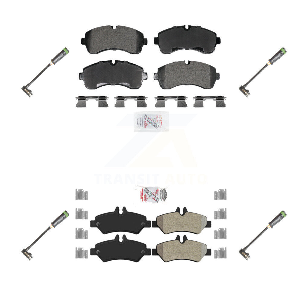 Ceramic Disc Brake Pad Wear Sensor Front Rear Kit For Freightliner Sprinter 3500