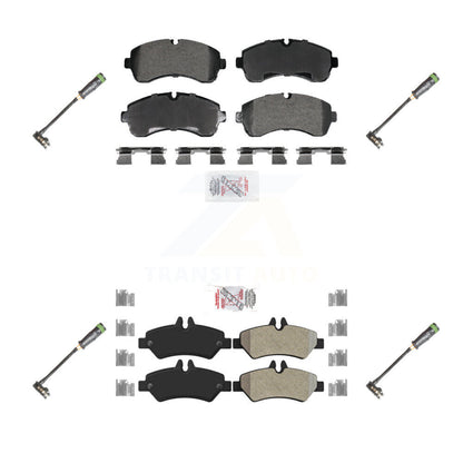 Ceramic Disc Brake Pad Wear Sensor Front Rear Kit For Freightliner Sprinter 3500