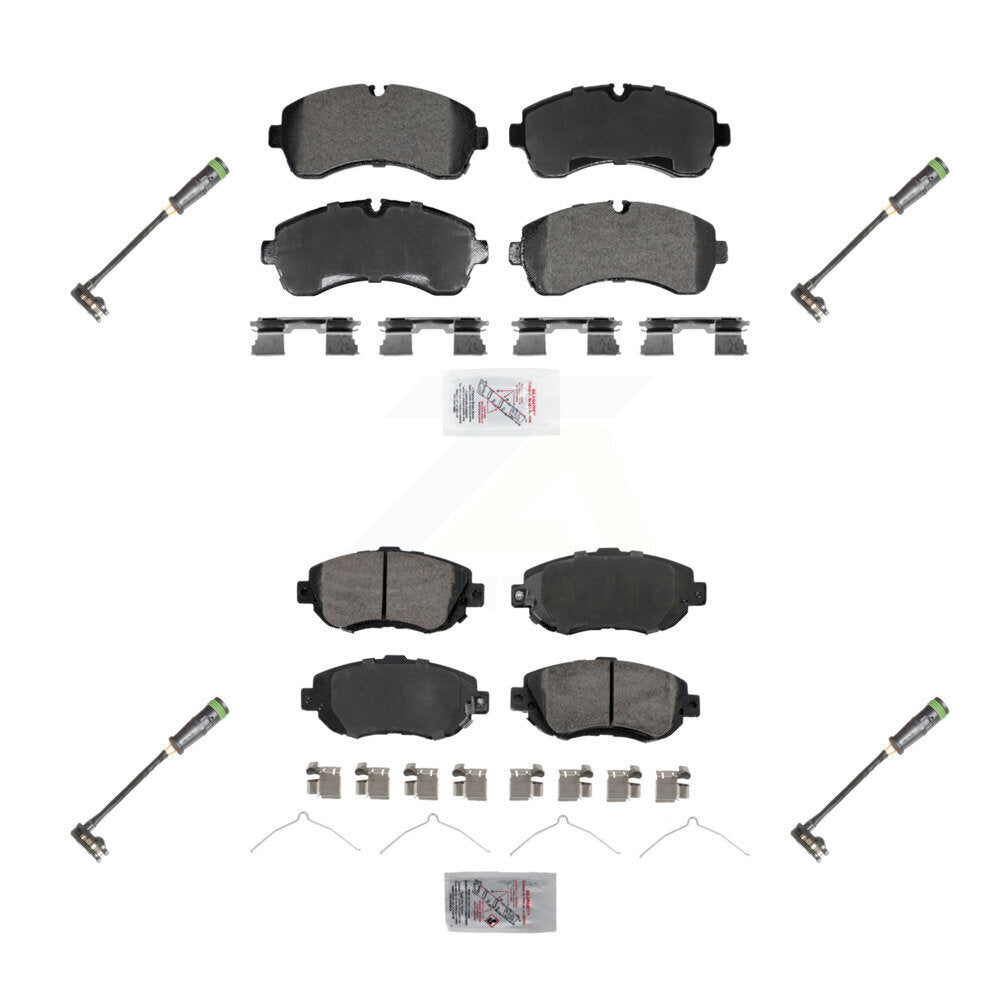 Ceramic Brake Pad Wear Sensor Front Rear Kit For Freightliner Sprinter 2500 3500