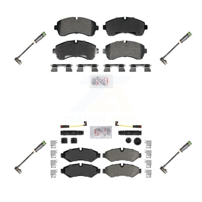 Ceramic Brake Pad And Extra Wear Sensor Front Rear Kit For Freightliner Sprinter