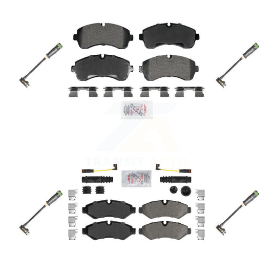 Ceramic Brake Pad And Extra Wear Sensor Front Rear Kit For Freightliner Sprinter