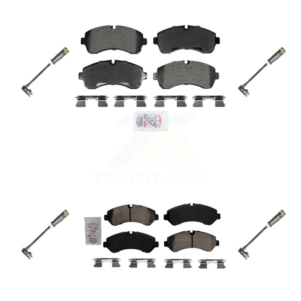 Ceramic Disc Brake Pad Wear Sensor Front Rear Kit For Freightliner Sprinter 3500