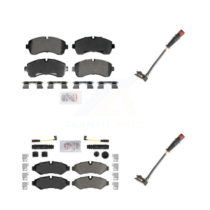 Ceramic Brake Pads & Extra Wear Sensor Front Rear Kit For Mercedes-Benz Sprinter