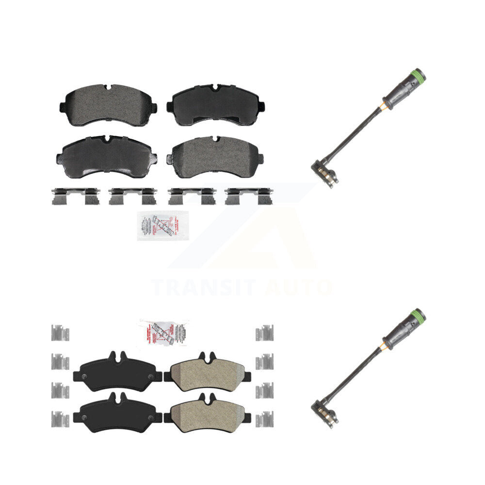 Ceramic Disc Brake Pad Wear Sensor Front Rear Kit For Freightliner Sprinter 3500