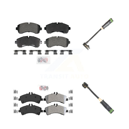 Ceramic Brake Pad And Wear Sensor Front Rear Kit For Mercedes-Benz Sprinter 3500