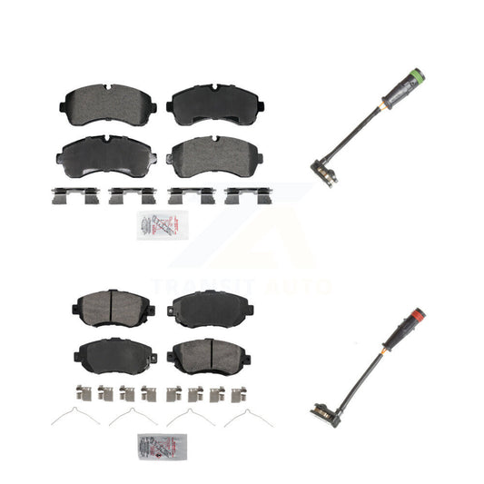 Ceramic Brake Pad And Wear Sensor Front Rear Kit For Mercedes-Benz Sprinter 2500