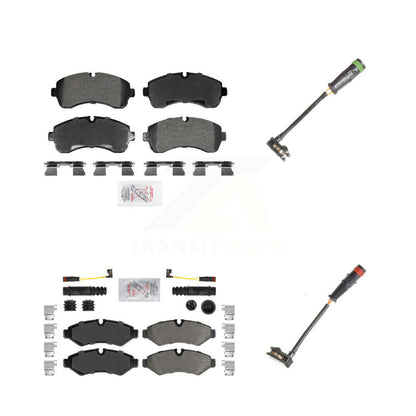 Ceramic Brake Pads & Extra Wear Sensor Front Rear Kit For Mercedes-Benz Sprinter