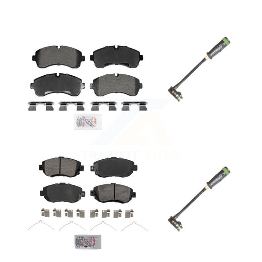 Ceramic Brake Pad Wear Sensor Front Rear Kit For Freightliner Sprinter 2500 3500