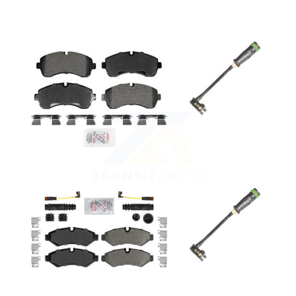 Ceramic Brake Pad And Extra Wear Sensor Front Rear Kit For Freightliner Sprinter