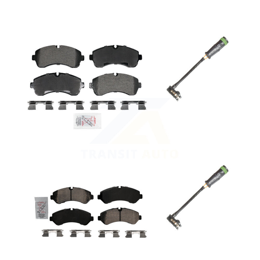 Ceramic Disc Brake Pad Wear Sensor Front Rear Kit For Freightliner Sprinter 3500