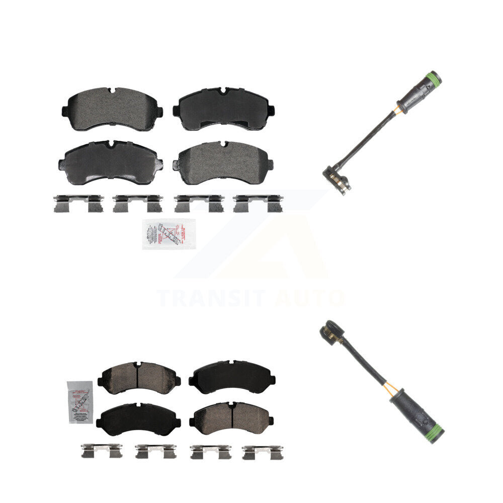 Ceramic Disc Brake Pad Wear Sensor Front Rear Kit For Freightliner Sprinter 4500