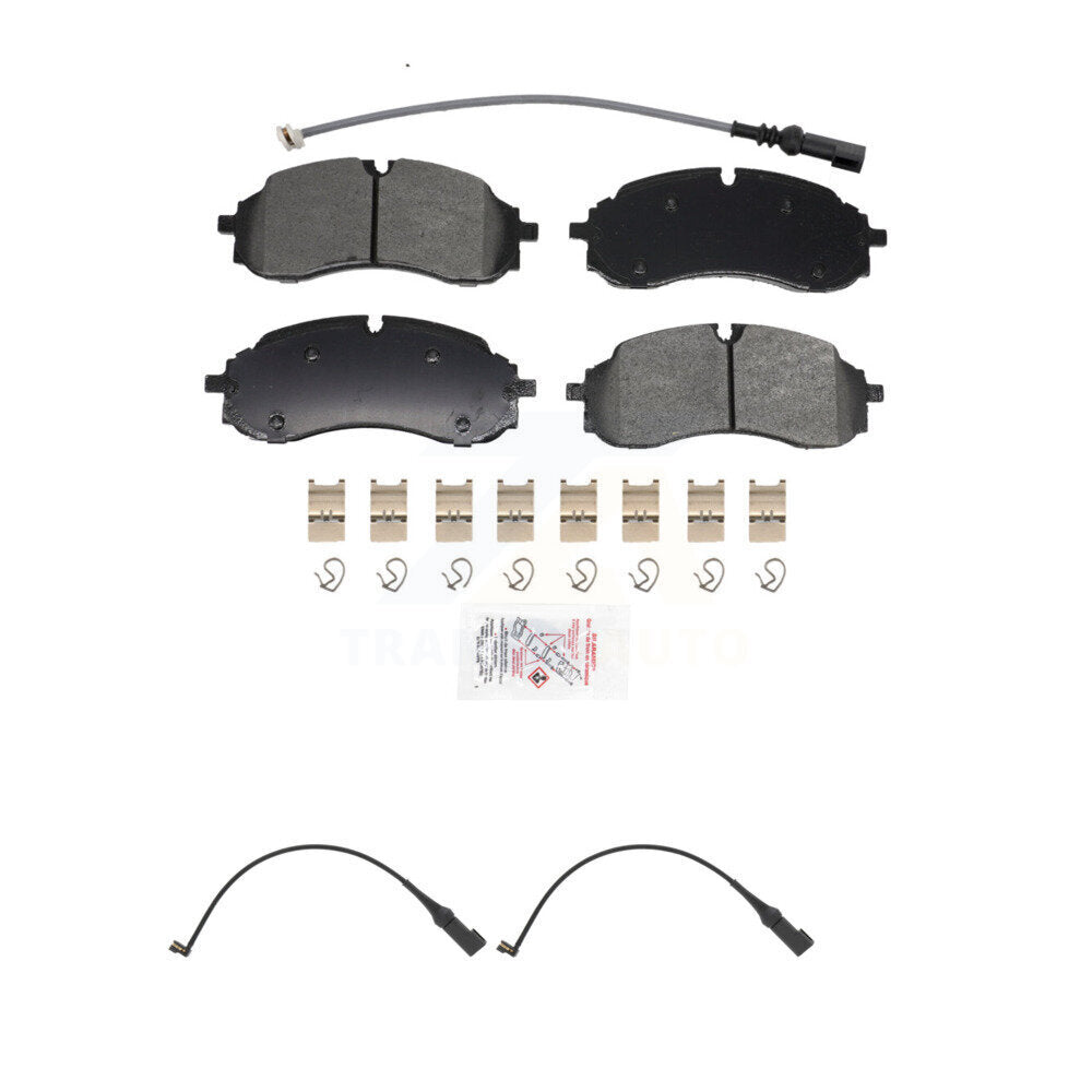 Ceramic Disc Brake Pads And Extra Wear Sensors Front Kit For Ford E-Transit