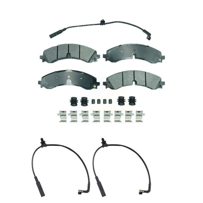 Ceramic Brake Pad & Extra Wear Sensor Front Kit For GMC Chevrolet Sierra 2500 HD