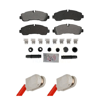 Ceramic Disc Brake Pad And Wear Sensor Rear Kit For 2020 Ford Transit-350 HD AWD