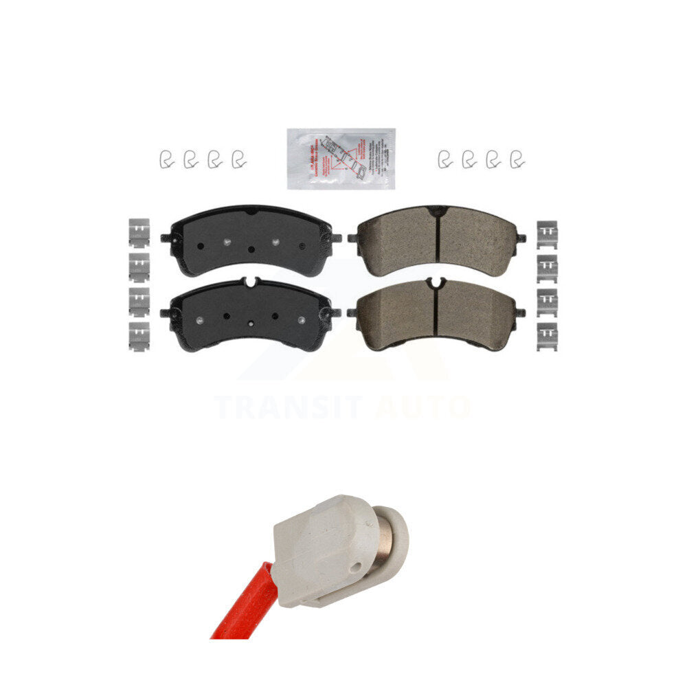 Ceramic Disc Brake Pads And Wear Sensors Rear Kit For Ford Transit-350 HD