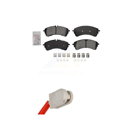 Ceramic Disc Brake Pads And Wear Sensors Rear Kit For Ford Transit-350 HD
