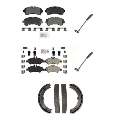 Ceramic Brake Pad Extra Wear Sensor Front Rear Kit (5Pc) For Dodge Sprinter 3500