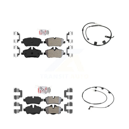 Ceramic Disc Brake Pads And Wear Sensors Front Rear Kit For Mini Cooper