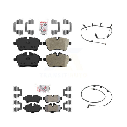 Ceramic Disc Brake Pads And Wear Sensors Front Rear Kit For Mini Cooper