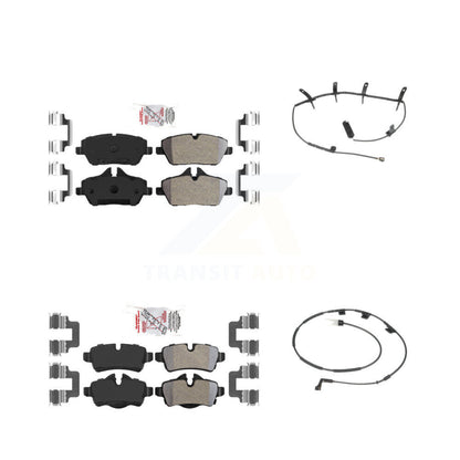 Ceramic Disc Brake Pads And Wear Sensors Front Rear Kit For Mini Cooper